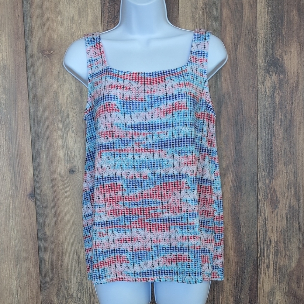 Haptics by Holly Harper Multicolor Women's Knit Tank Top M L131